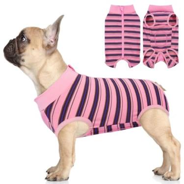 Imagem de LeleTail Fato de recuperação de cães para castrar fêmea, terno de cirurgia macia para cães castrados masculinos, coleira eletrônica anti-lamber e alternativas de cone, body body para animais de