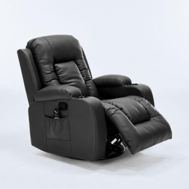 Imagem de Poltrona do Papai Sala de Estar Austin Aquecimento Massagem Giratória 