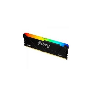 Imagem de Memória RAM Kingston Fury Beast, RGB, 32GB, 3200MHz, DDR4, CL16, Preto - KF432C16BB2A/32
