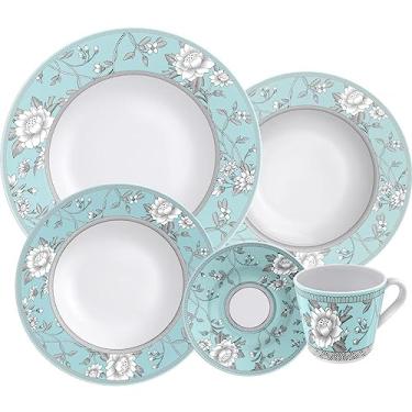 Imagem de Aparelho de Jantar Tramontina Helen em Porcelana Decorada 20 Peças