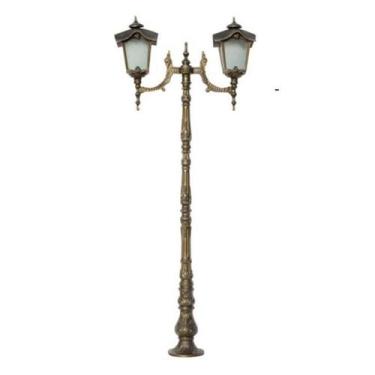 Imagem de Poste Porto 02 Luminárias Alumínio Fundido Resistente - Luminárias Col