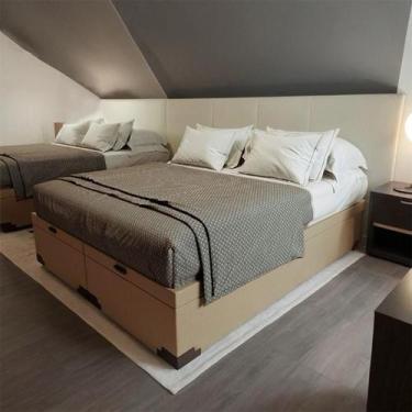 Imagem de Base para Cama Box Queen Lil Premium com Baú Linho (47x158x198 cm) Beg