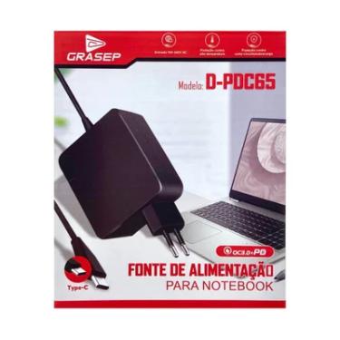 Imagem de Fonte Grasep Dpdc65, Para Notebook Tipo C