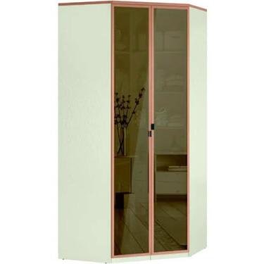 Imagem de Modulo Closet de Canto Doce Vida 2 Portas de Vidro Reflecta MDF Santos