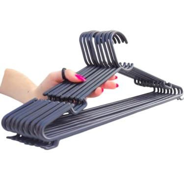 Imagem de Kit 04 Cabides Preto Reforçado Adulto Linha