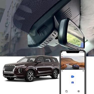 Imagem de Fitcamx 4K Dash Cam Adequada para Hyundai Palisade 2020-2022 (Part No#S8000) Limited SE SEL Calligraphy, OEM Estilo, UHD 2160P Vídeo, WiFi & APP, Loop Gravação, G-Sensor, Fácil de Usar, 64GB Cartão