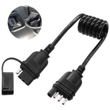 Imagem de Cabo em espiral de extensão de reboque Seamaka de 4 vias, plano de 1 m