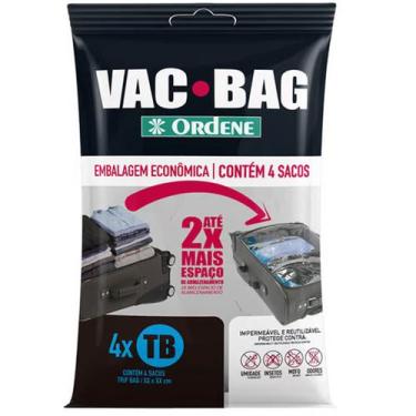 Imagem de Vac Bag Trip 4 Sacos a Vácuo para Viagem 60x40cm Ordene Reutilizável I