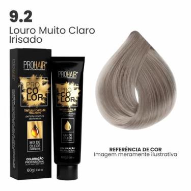 Imagem de Coloração Profissional 60g Pro Color - PROHAIR, 9.2 Louro Muito Claro 