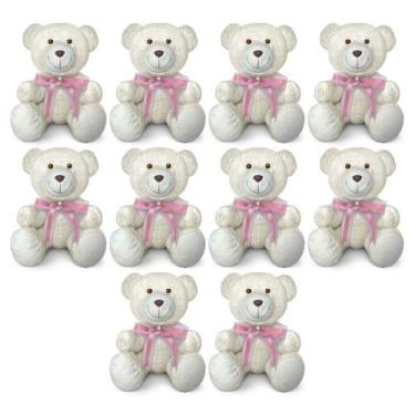Imagem de Kit 10 Ursinhos De Pelúcia Articulado Para Decoração Presente 20cm - A