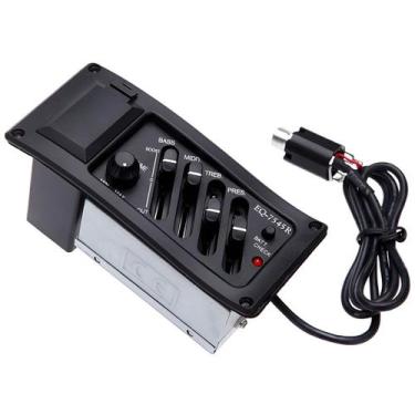 Imagem de Pré Amplificador Captador Equalizador Ativo 4 Bandas Para Violão Viola