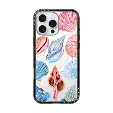 Imagem de CASETiFY Capa compacta Magsafe para iPhone 16 Pro Max [leve/slim fit/compatível com Magsafe] - Concha - Preto transparente