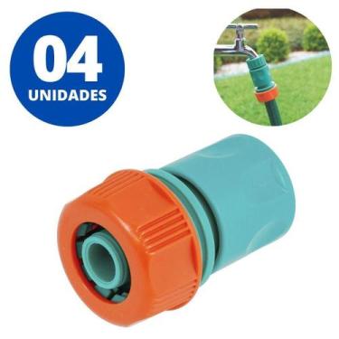 Imagem de Engate Rápido Mangueira 3/4 E 5/8 Polegada Tramontina Kit 04