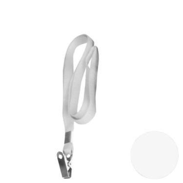 Imagem de Cordão Para Crachá Acp Tecido Ref 804 10 Branco