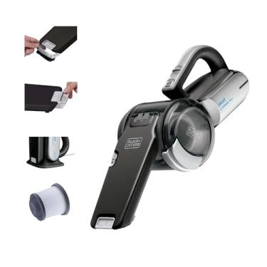 Imagem de BLACK+DECKER Aspirador portátil dustbuster PIVOT VAC sem fio, aspirador de mão para dormitório, carro e casa, portátil com ferramenta de fenda e bocal pivô (BDH2000PL)