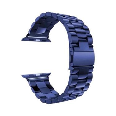 Imagem de Pulseira De Metal Em Aço Inoxidável Para Apple Watch 46mm 42mm 44mm 40