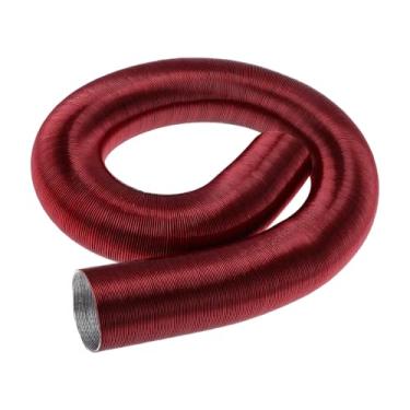 Imagem de VekAuto Tubo de duto de aquecedor de carro de 60 mm de diâmetro 180 cm Mangueira de duto de ar quente para aquecedor a diesel vermelho