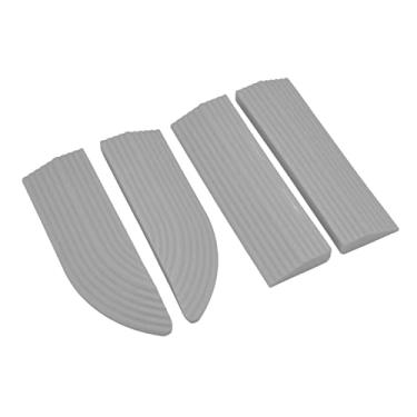 Imagem de Zerodis Rampas de Limiar de Borracha Rampas Limiares Design Não Deslizamento 27 Polegadas de Comprimento para Cadeiras de Rodas e Scooters Elétricos Limite de Borracha de Material Durável Robô (Cinza)