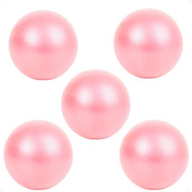 Imagem de Conjunto De 5 Bolas De Ioga Pilates De 25 Cm, GináStica SuíçA à Prova De ExplosãO, Fisioterapia, Ioga, Treinamento Cruzado, Alongamento(Rosa)