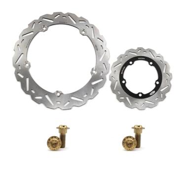 Imagem de Arashi Discos de freio dianteiros traseiros rotores com parafusos de montagem para Honda NC750X 2014-2021 DCT, NC750X ABS 2014-2021, peças de acessórios de substituição de motocicleta