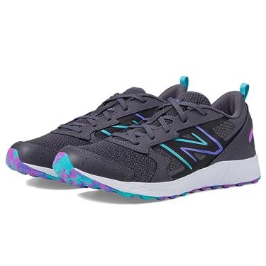 Imagem de New Balance Fresh Foam 650 V1 com cadarço para meninos, Ímã/índigo elétrico/rosa cósmica, 20