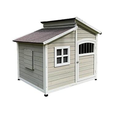 Imagem de Gaiola para gatos Canil ao ar livre para cães Villa Gaiola para Interior Grande Golden Retriever Samoyed Pet House