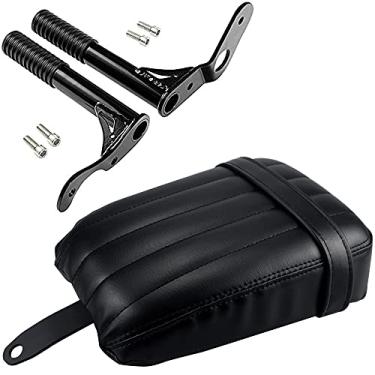 Imagem de ONETK Passageiro Crash Bar Foot Pegs Bar Frame Slider and Rear Passenger Cushion Seat For Harley Softail Street Bob FXBB 2018-2021