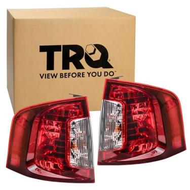 Imagem de TRQ Conjunto de luz traseira do lado do passageiro compatível com Ford Edge 2011-2014 FO2800222 FO2801222