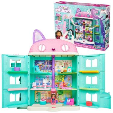 Imagem de Casa da GABBYS com Movéis Figuras, Acessórios e 8 Sons Divertidos para Crianças a partir de 3 anos, GABBYS DOLLHOUSE 6062028, Azul turquesa