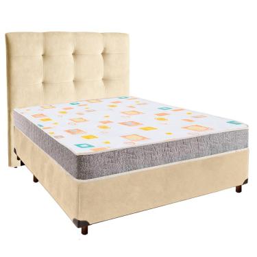 Imagem de Cama + Box Blindado E Colchão D20 Casal - D20 Inducol + Cabeceira