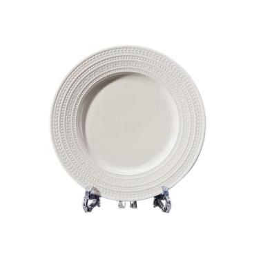 Imagem de Conjunto de utensílios de mesa em relevo retrô tigelas de arroz de cerâmica - travessa de 25,4 cm