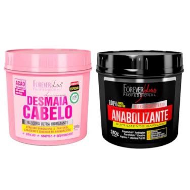 Imagem de Forever Liss Máscara Desmaia Cabelo 200g e Anabolizante 240g