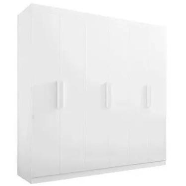Imagem de Guarda Roupa Colibri Casal 6 Portas 6 Gavetas D Doro Cor Branco Estrel