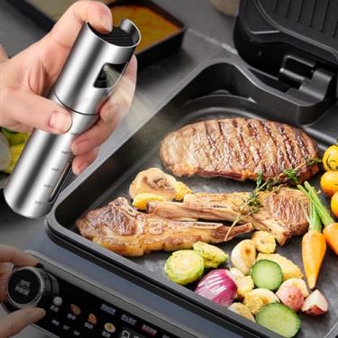 Imagem de Pulverizador de óleo para cozinhar, frasco de spray de azeite de oliva de 90 ml recarregável com acessórios para cozinha, salada, assar, churrasco, fritura