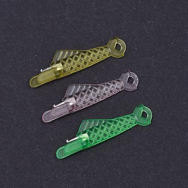 Imagem de 6 peças de enfiador de agulha para máquina de costura, pacote com 6, ferramentas de rosqueamento de plástico em forma de peixe, fácil rosqueamento rápido para costura, bordado, artesanato, cor