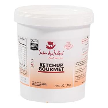 Imagem de Sabor das Índias Ketchup Gourmet, Molho de Tomate com Pimenta, Balde 1,1kg, Sem Glúten, Food Service, Vegano
