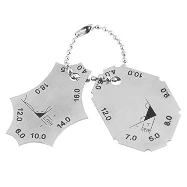 Imagem de Medidor de lacuna de costura de alta precisão Medidor de solda de filete de solda de duas peças Medidor de solda Medidor de solda