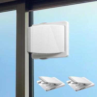 Imagem de Fechadura de porta deslizante, pacote com 2 fechaduras de vidro de segurança para crianças para portas de vidro deslizantes, janelas, armário, fácil de instalar, oferece mais segurança para seu bebê e