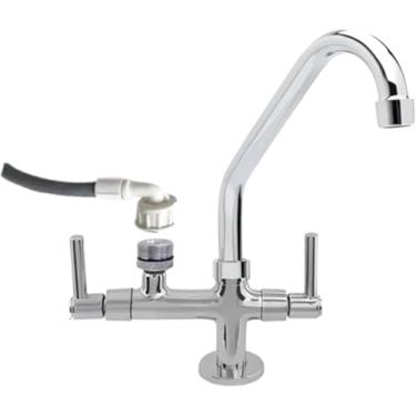 Imagem de Link Metais Torneira De Bancada Com Adaptador Para Filtro e Maquina De Lavar, Torneira Com Saida Para Filtro Purificador, Torneira De Cozinha