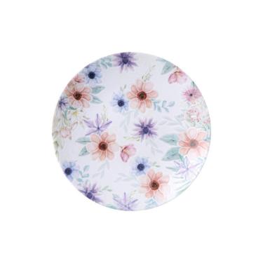 Imagem de Prato Sobremesa Tramontina Floratta Em Porcelana Decorada 21 Cm