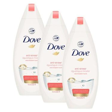 Imagem de Kit 3 Sabonete Líquido Dove Anti-stress Água Micelar 250ml
