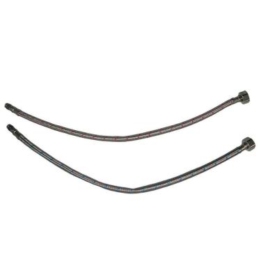 Imagem de Engate Par Rabicho Monocomando Mangueira Flexivel Agua Quente Fria Misturador Torneira Pia Cozinha Cuba Banheiro