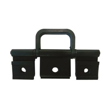 Imagem de DOBRADICA ENCAIXE LINHA SUPREMA TRIPLA DOB-838 C/PUXADOR PORTA JANELA CAMARAO PRETO