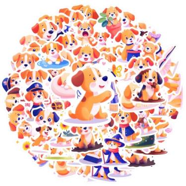 Imagem de 50 peças adesivos de animais engraçados divertidos para mala, geladeira, telefone, bagagem, laptop, guitarra, carro, brinquedos, faça você mesmo, telefone, guitarra, notebook, mala de viagem