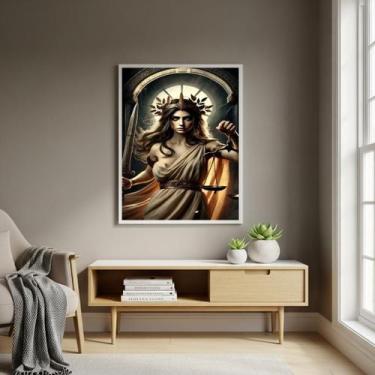 Imagem de Quadro Deusa Grega Têmis - Símbolo De Justiça - 70X50Cm - Quadros On-L
