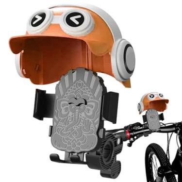 Imagem de Suporte de telefone com para-sol para bicicleta | Suporte de telefone com capacete | Acessórios eletrônicos de consumo para visualização GPS, videochamadas, navegação, entretenimento, visualização