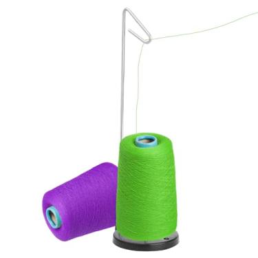 Imagem de Suporte de carretel de linha, carretel único de suporte de linha para costura com base - acessórios de máquina de bordar, suporte destacável para costura, bordado e máquina de serger
