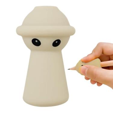 Imagem de Aderência de dedo para lápis, corretor de postura em forma de alienígena, almofada ergonômica de silicone | Ferramenta de auxílio para escrita com melhora a escrita à mão das crianças, artigos