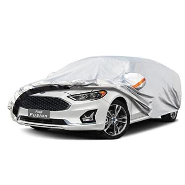 Imagem de GUNHYI Capa de carro de 6 camadas ajuste personalizado Ford Fusion (2005-2025) impermeável para todos os climas, proteção UV resistente ao ar livre neve sol chuva (enviado do armazém dos EUA, entrega