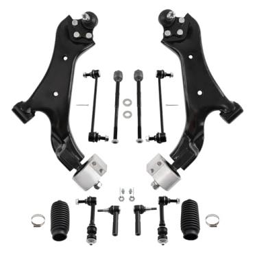 Imagem de maXpeedingrods 12Pc Front Lower Control Arm Assembly for Chevy Equinox GMC Terrain 2010-2017, K623488 K623489 Front Suspension Lower Control Arms w/Ball Joints Sway Bars Tie Rod Ends Boots & Bellows